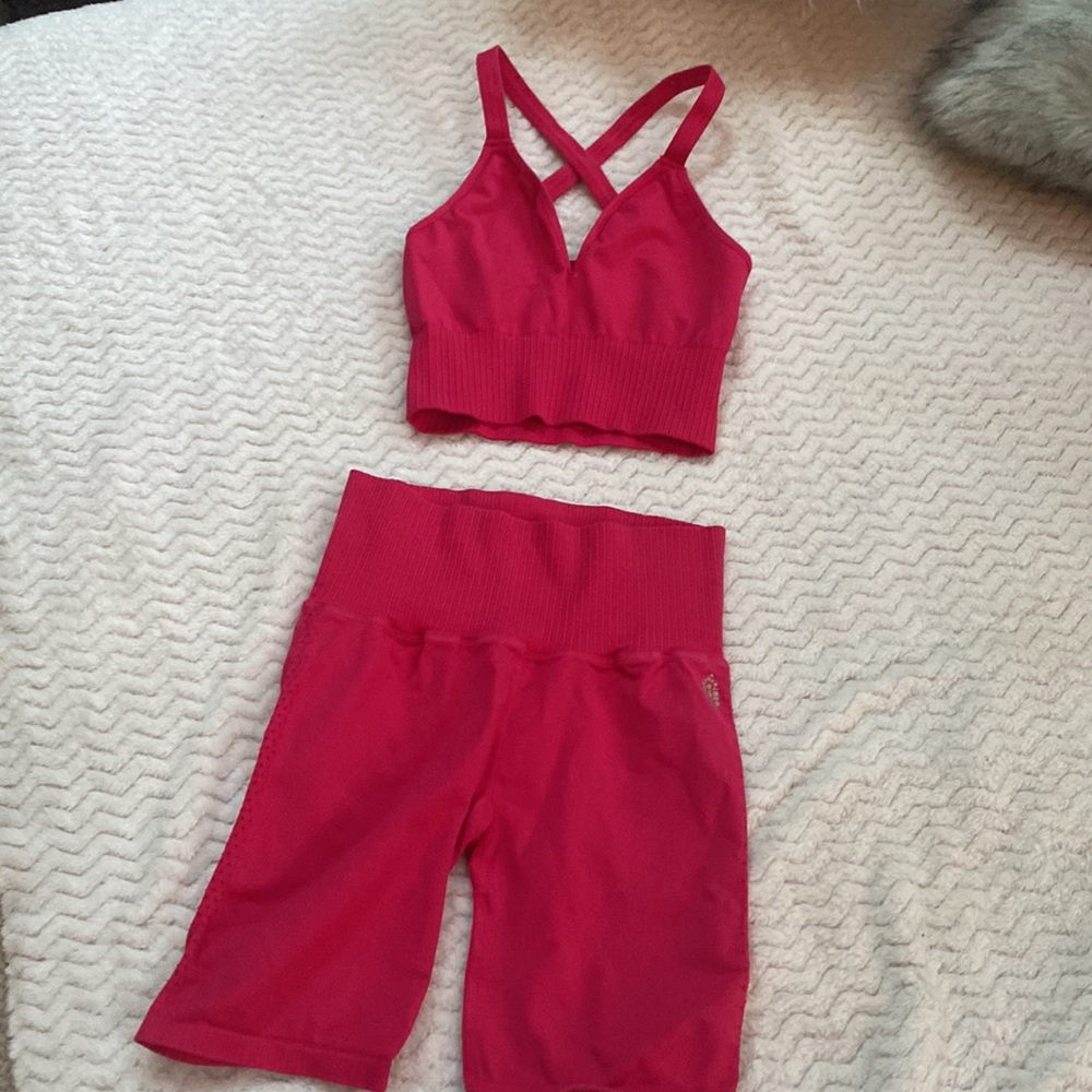 COPY - 🌺free people Good karma bra and biker short set - Picture 14 of 16